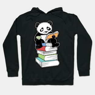 Kawaii Book Panda Tea Coffee Hoodie